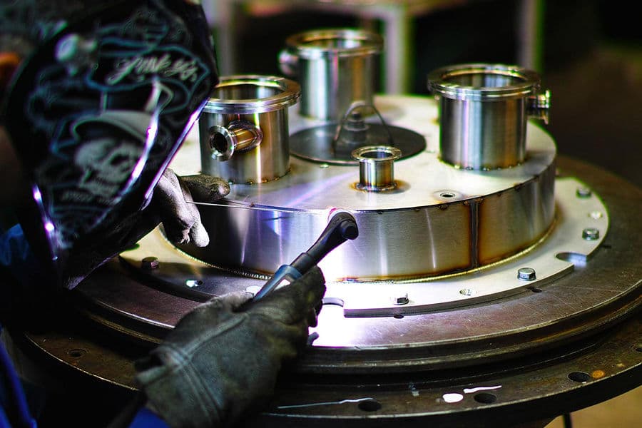 Welding on the shop floor in Yambol